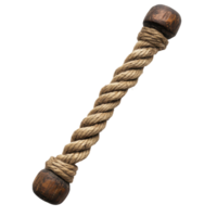 Rustic rope twist with handled wooden tool for crafting and home decoration use, Rustic Rope Twist with Handled Wooden Tool, Transparent background png