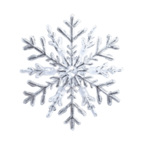 Beautiful white artificial snowflake isolated on bright Transparent background for winter decoration, White Artificial Snowflake isolated on background png