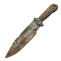 Vintage rusty knife display piece perfect for collectors with authentic character and historical charm, Vintage Rusty Knife Display Piece for Collectors Item, Transparent background png