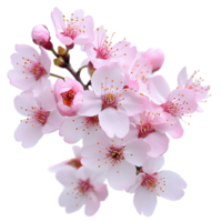 Sakura flowers bloom wildly in springtime creating a beautiful display of nature's elegance, Sakura flowers blooming in springtime a bunch wild Transparent background transparent, background png