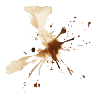Stain creates an artistic splash against a plain Transparent background, showcasing color and texture, stain on png