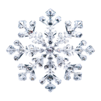 Intricately detailed snowflake sparkling on a Transparent background capturing winter's beauty and uniqueness, Snowflake isolated on png