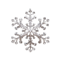 Intricate snowflake isolated on a Transparent background showcasing its unique crystalline structure and design, Snowflake isolated on png