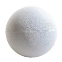 Textured basketball against a Transparent background showcases unique design and material quality, White Textured Basketball, background png