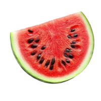 Freshly sliced watermelon on Transparent background showcasing vibrant colors and juicy texture, watermelon isolated, isolated on background single png