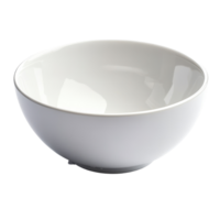 Elegant white bowl on a clean Transparent background suitable for various culinary presentations and decorative uses, White bowl isolated on background png