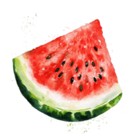 Fresh watermelon slice on a bright Transparent background highlights juicy, vibrant colors and natural textures, Watermelon slice on background png