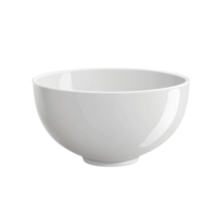 White bowl isolated on a seamless transparent background with a soft gray tone, white bowl isolated on transparnt png