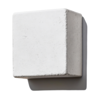 Square concrete object isolated on Transparent background showcasing simple and modern design, Square isolated on background png