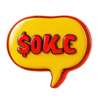 Speech bubble with the word money on a Transparent background expressing financial concepts and ideas, speech bubble with the word money in it, background png