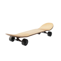 Skateboard with wheels displayed on a clean white surface ideal for showcasing its design and functionality, skateboard with wheels attached to it on a white surface, Transparent background png