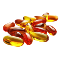 Vitamins and supplements isolated on a bright Transparent background for health and nutrition, vitamins bisolated on background png