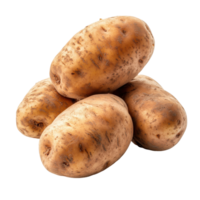 Fresh sweet potatoes piled together on a Transparent background for culinary presentation and healthy eating, Basket with potatoes Isolate on background png