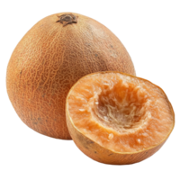 Santol fruit isolated on a Transparent background, showcasing its round shape and unique texture, Santol isolated on background png