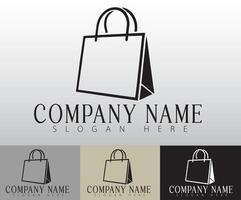 A clean and simple shopping bag icon. vector