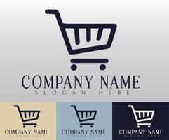 A minimalist and elegant shopping cart symbol. vector