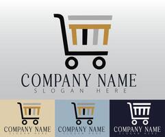 A unique and simple shopping cart. vector