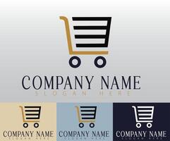 A refined and stylish shopping trolley design. vector