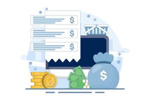 Mobile banking concept. Digital wallet, payment system, mobile banking, money transfer. Wallet, money, mobile app. Icon. Abstract style. design illustration. vector