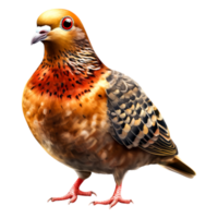 Vibrant Bird with Colorful Feathers and Unique Patterns in Nature png