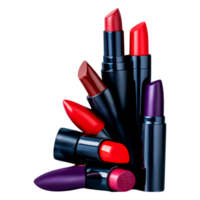 Vibrant Collection of Lipsticks in Various Shades and Textures png