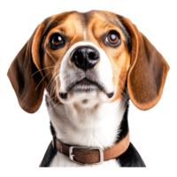 Portrait of a Beagle with Expressive Eyes and Floppy Ears png