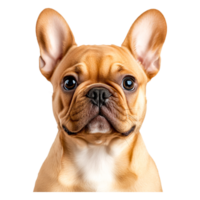 Charming French Bulldog Portrait with Expressive Face and Ears png