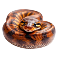 closeup of Colorful Python with Striking Patterns and Textures png