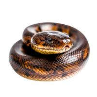 Detailed closeup of a Beautiful Snake with Unique Pattern and Colors png