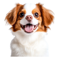 Happy Cavalier King Charles Spaniel Smiling with Joyful Expression png
