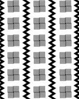 Abstract box and line pattern design with black and white background. vector