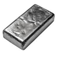 A gleaming silver bar with a smooth metallic surface symbolizing value and the timeless strength of precious industrial metals png
