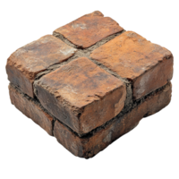 Brick stack symbolizing rustic charm sturdy architecture and a timeless element for building designs png