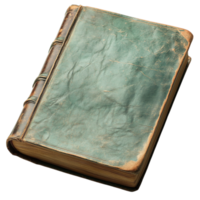 Antique book with a worn leather cover and softly tattered pages representing wisdom history and the timeless charm of treasured literature holding stories knowledge and secrets from the past png