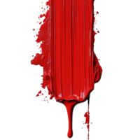 Bold red streak with dripping edges representing creativity passion andistic expression png