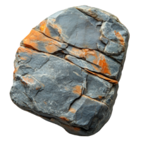 Aged split stone with an earthy rugged texture and natural cracks showcasing geological history strength and the enduring resilience of natures raw elements png