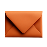 Bright orange envelope with a neat fold is perfect for sending important letters png