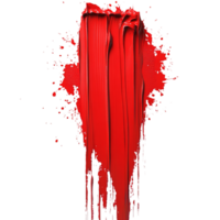 Bold red streak drips with vibrant color creating an eyecatchingistic effect png