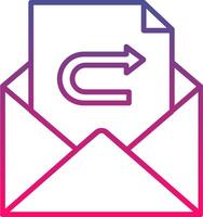 Reply Message icon. colored outline icon style. vector