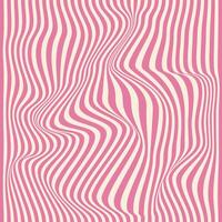 Distorted lines square background. Groovy color lines abstract background. Trendy psychedelic retro style backdrop. Twisted distorted texture. Y2k aesthetic design vector
