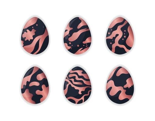 Modern Abstract Easter Egg Set