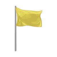 yellow flag illustration vector