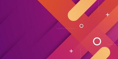 Abstract colorful purple and orange geometric pattern background. Simple and modern background design. vector