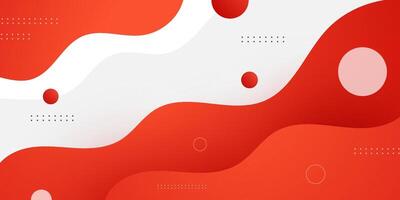 Abstract orange banner wave background. Simple bright colorful banner design. Wave pattern design. vector