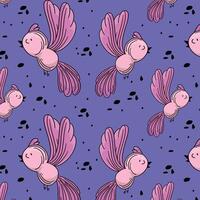 Cute hand drawn bird. Beautiful and cute colorful bird. Pattern. Birds for cards and t-shirts. vector
