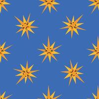 Seamless pattern with stars. Endless patterns for our design vector