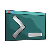 illustration of Terminal Command vector