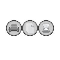 Print Scan Copy vector
