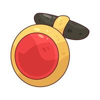 illustration of ruby pendant vector
