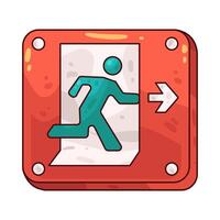 Emergency Exit Sign vector